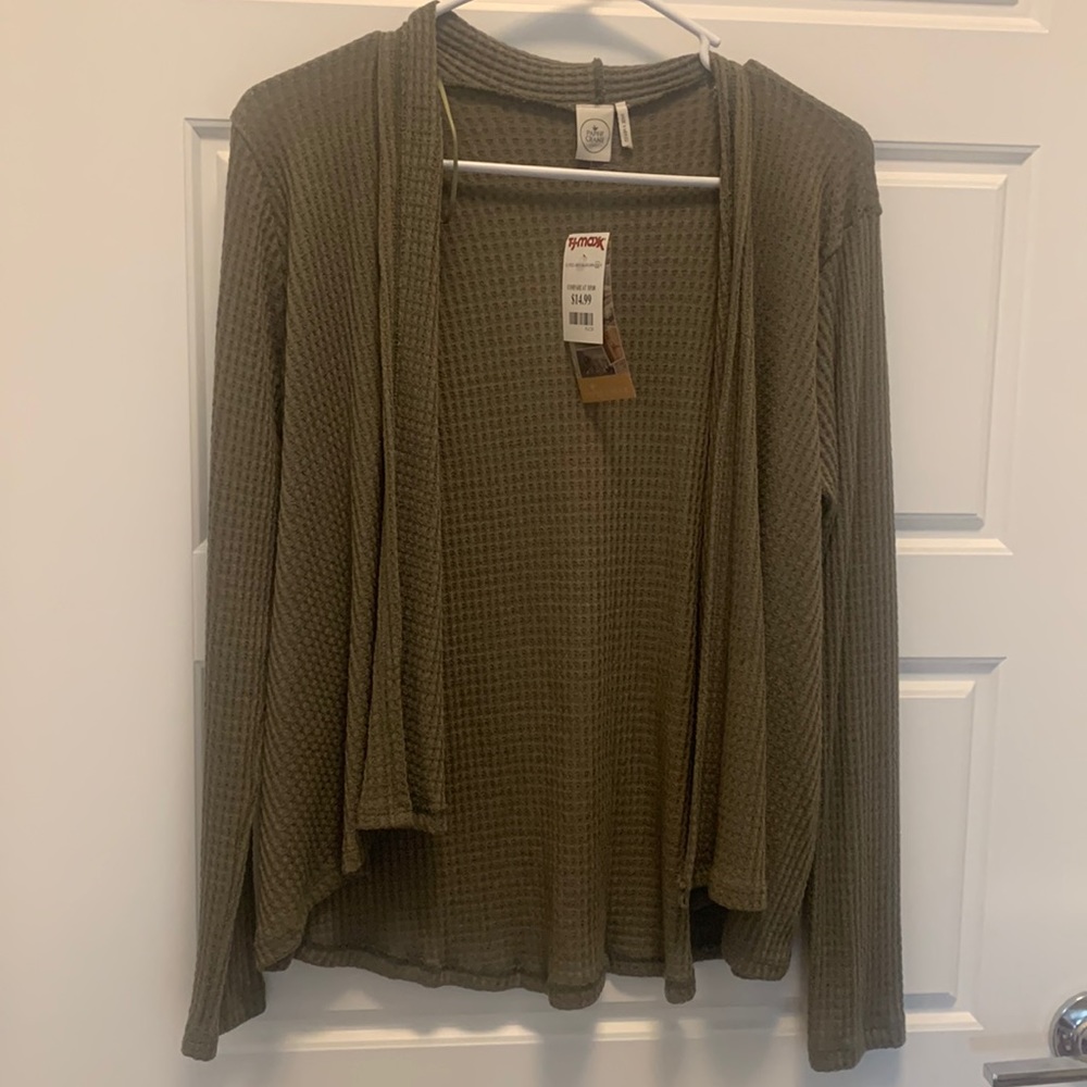 WAFFLE CARDIGAN